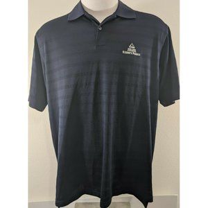Mens Adidas Climacool Keenes Pointe short sleeve polo golf shirt navy blue large
